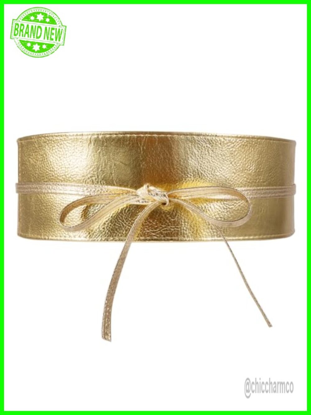 Women Faux Leather Obi Waist Belt Wrap Around Tie Fashion